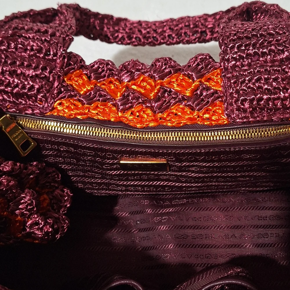 Prada Rafia Crochet Bag - Picture 4 of 15
